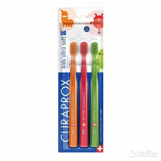 Curaprox kids детская зубная щетка, 4-12 лет