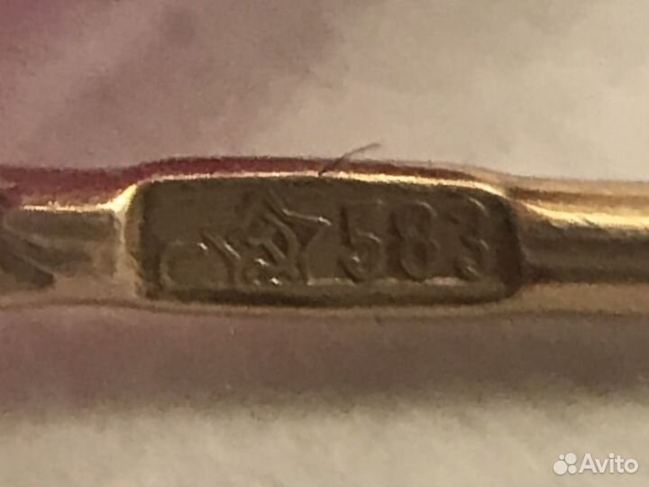 Золотые серьги 7.82/583 СССР