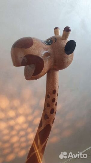 Новый светильник Жираф из кокосового дерева