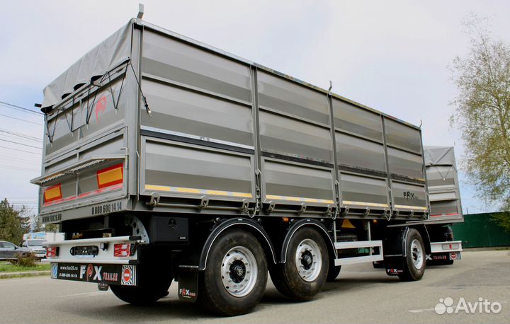 Прицеп зерновоз FOX Trailer Зерновоз-бортовой 3 оси, 2023