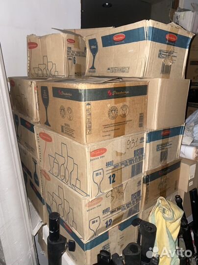 Бокалы фужеры рюмки стекло для ресторана и дома