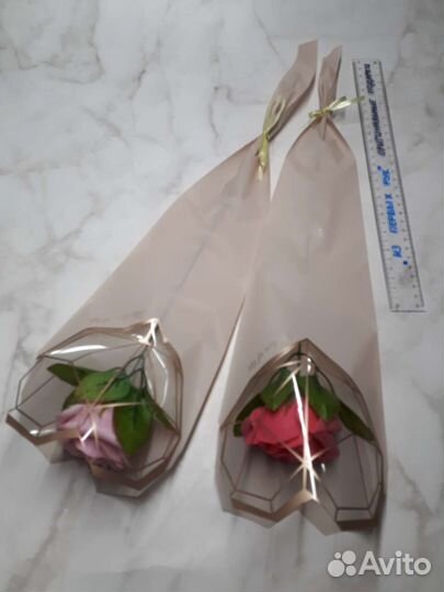 Крупная мыльная роза 1 сентября учителю