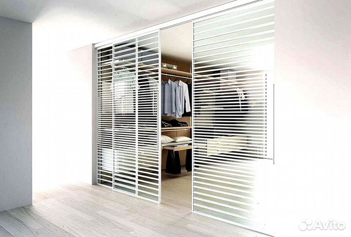 Раздвижная реечная дверь