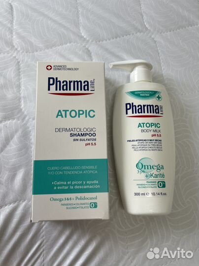 Крем и шампунь pharma atopic