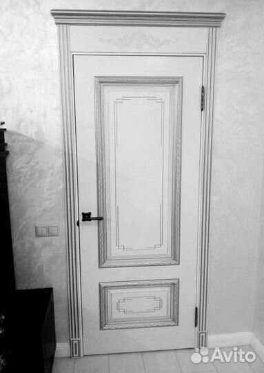 Дверь межкомнатная «Дуэт-2 Шейл» Эмаль Белая