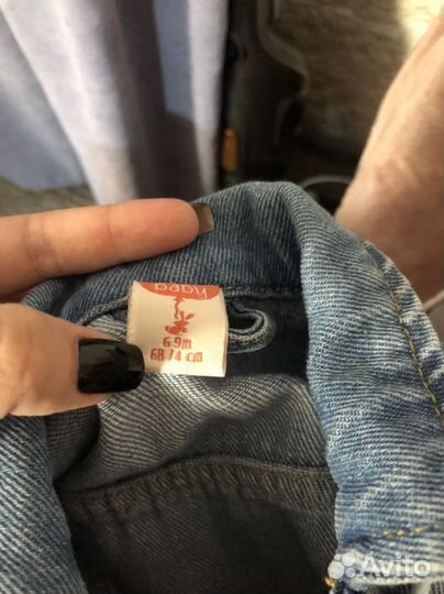 Джинсовая куртка для малыша 68-74рр