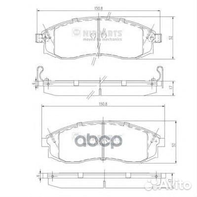 Колодки тормозные nissan maxima 91-00/mitsubish