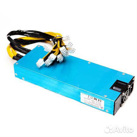 Блок питания серверный 1800w + кабель питания