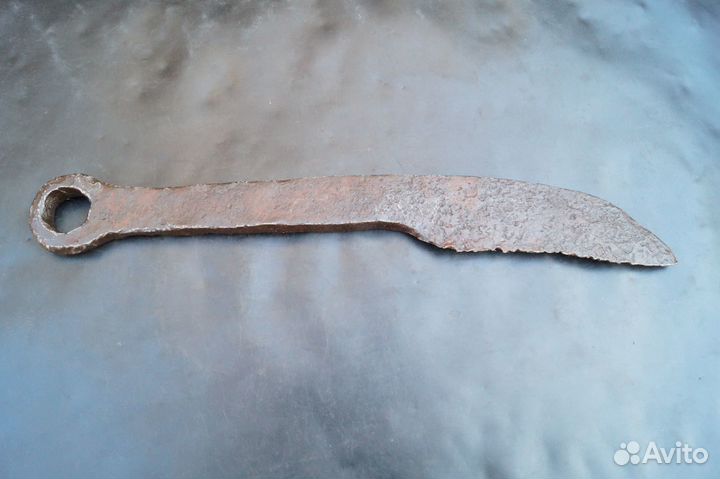 Старинный кованый плужный нож. Чересло. (325)