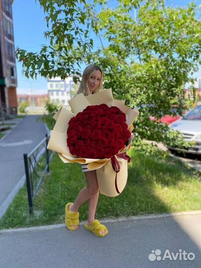 71 роза с доставкой