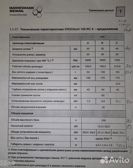 Термопластавтомат demag 100-310