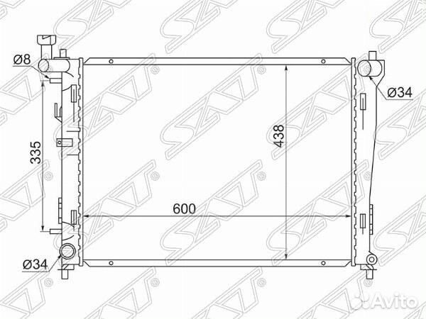 Радиатор Hyundai Elantra 06-12 / Kia Ceed 06-12 / Hyundai Avante 06-11 / i30 07