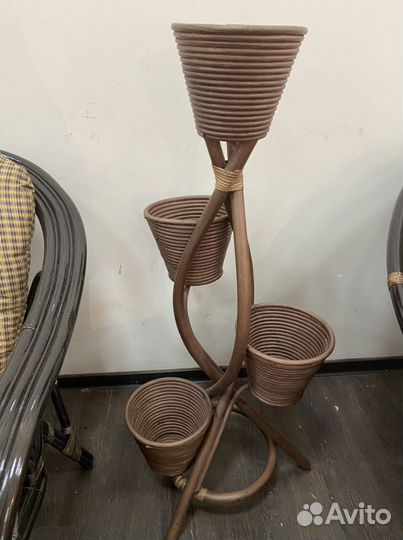Новая цветочница из натурального ротанга Индонезия