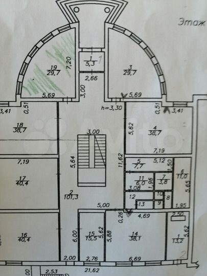 Офис, 29.7 м²
