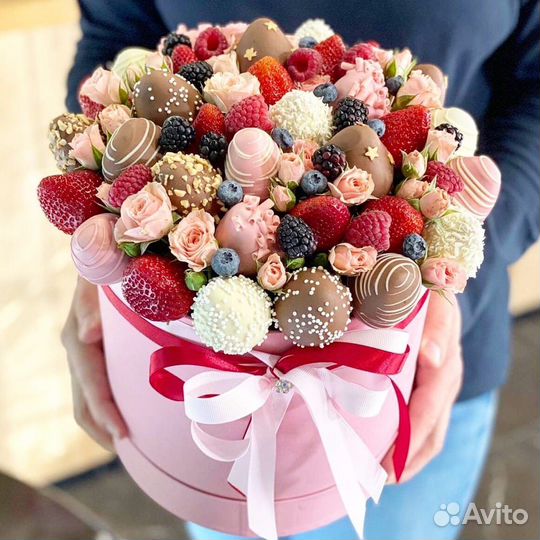 Клубника в шоколаде съедобные букеты