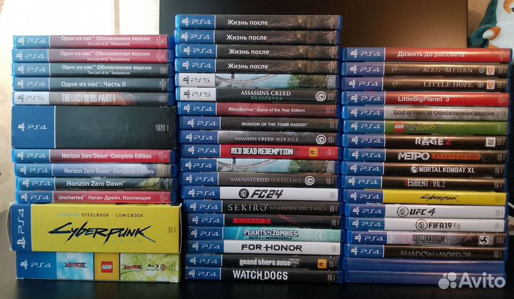 Игры PS4, PS5 лотом 48 шт