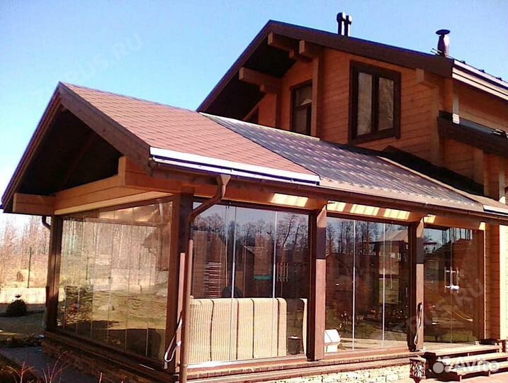 Безрамное (панорамное) остекление веранд