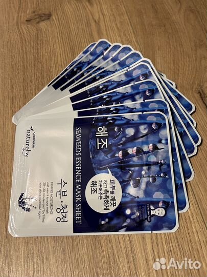 Набор антивозрастных тканевых масок 10шт. Natureby