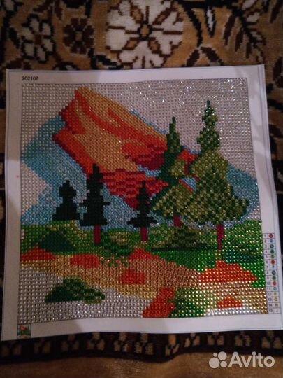 Алмазная вышивка готовая работа
