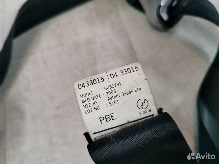 Ремень безопасности передний правый Mazda 3 BK 1.6