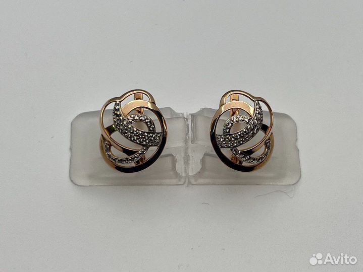 Золотые серьги 585 пробы