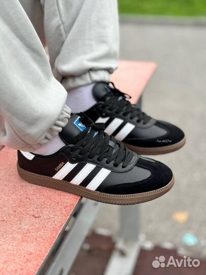 Кроссовки adidas samba black все размеры