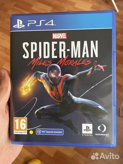 Spider man Miles Morales ps4 диск