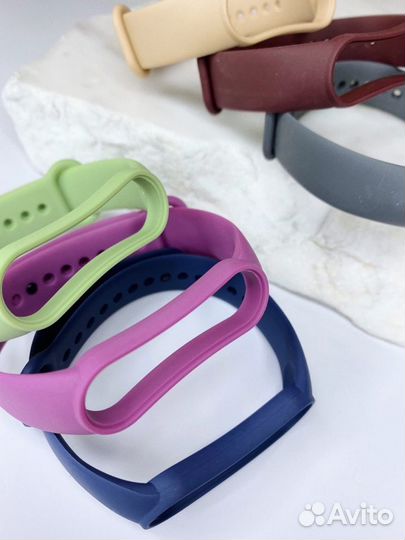 Силиконовые ремешки на Xiaomi Mi Band 3/4/5/6