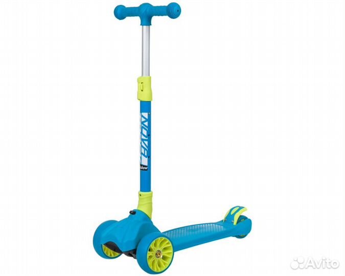 Детский самокат novatrack Rainbow синий 120prob (2