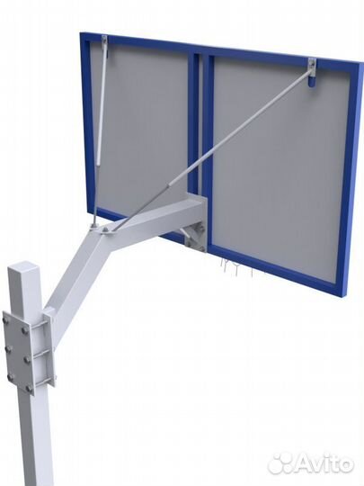 Стойка регулируемая с щитом из металлического лис