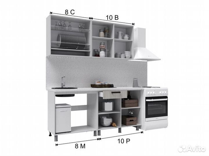 Кухня 180 см новая Доставка бесплатная