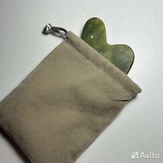 Скребок гуаша натуральный камень