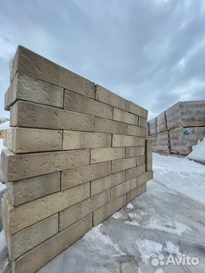 Кирпич облицовочный Серый Лофт одинарный