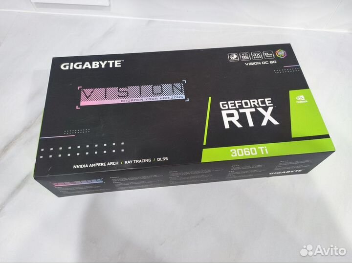 Коробка от видеокарты Gigabyte GeForce RTX 3060 Ti