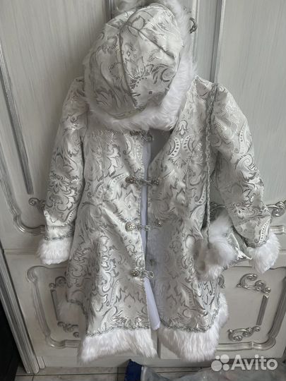 Новогодний костюм снегурочки для девочки