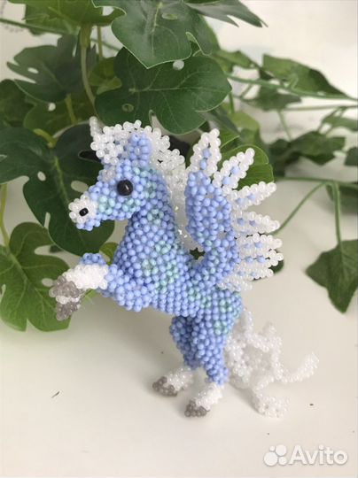 Амигуруми пегас из бисера