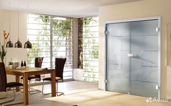 Стеклянные двери для ванной