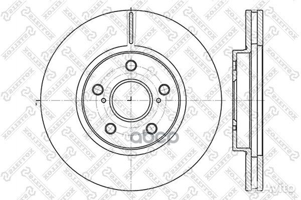 6020-4592V-SX диск тормозной передний Toyota C