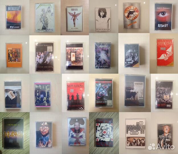 Аудиокассеты Rock Metal House Dance Rave Punk Rap