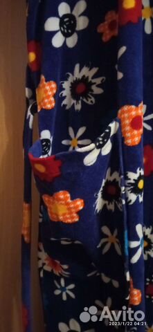 Халат велюровый х/б