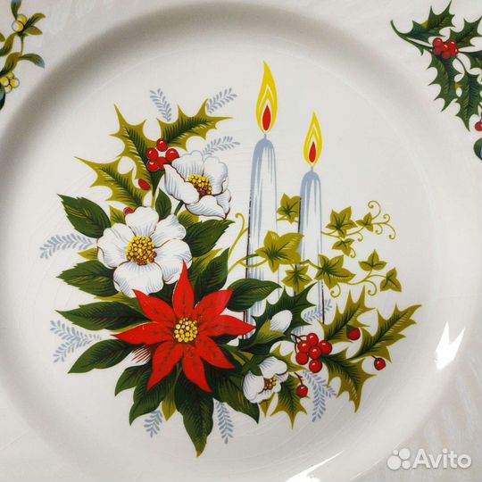 Антиквариат из Европы. Тарелка Рождественская