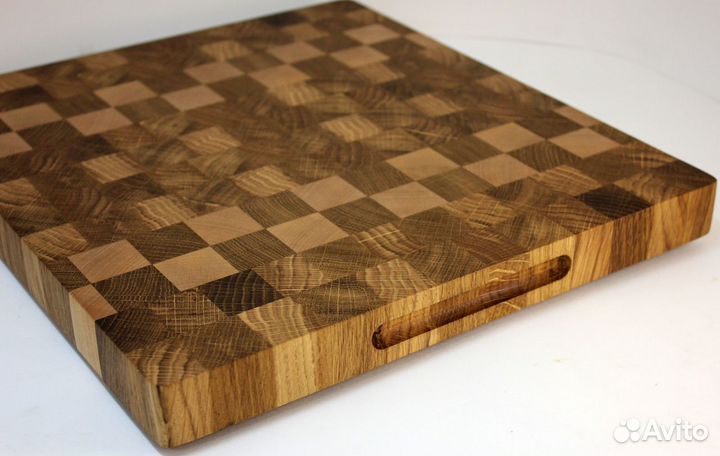 Дубовая торцевая разделочная доска