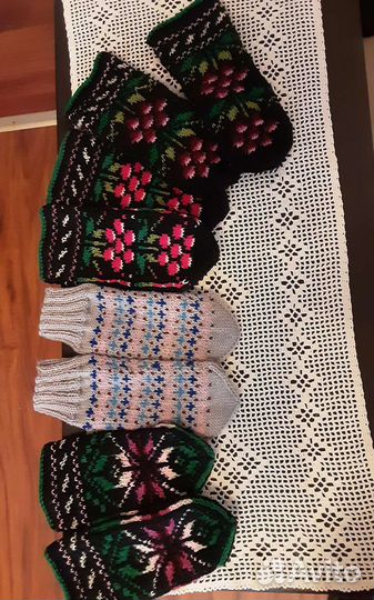 Варежки женские ручной работы