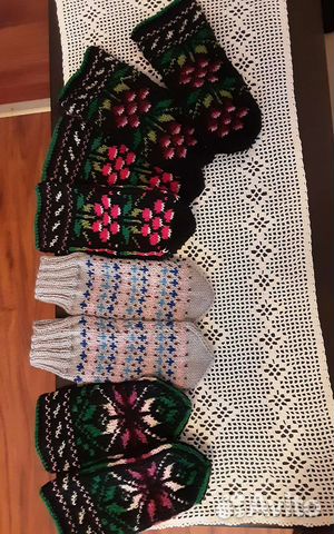 Варежки женские ручной работы