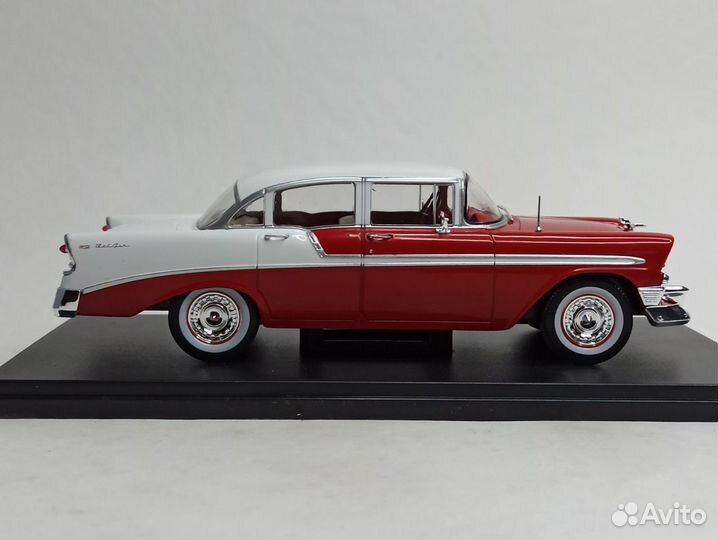 Chevrolet Bel Air 4-door Sedan-1956 White Box 1:24