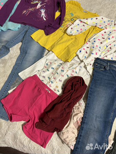 Детская одежда для девочек пакетом размер 140