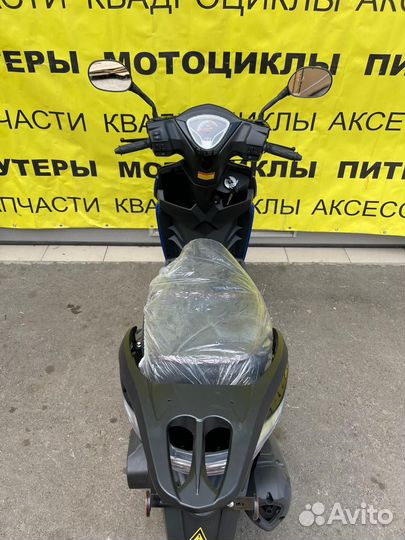 Скутер spark черно-синий