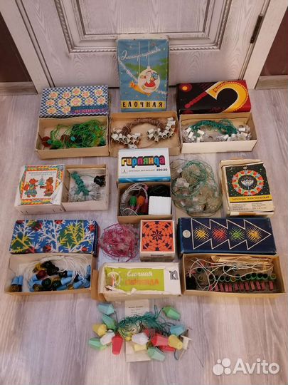 Гирлянда СССР фонарики рабочая электрогирлянда