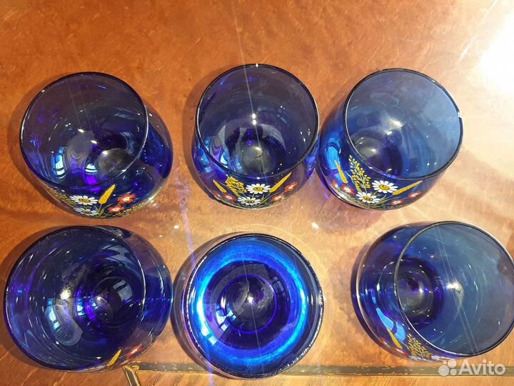 Рюмки цветное стекло СССР