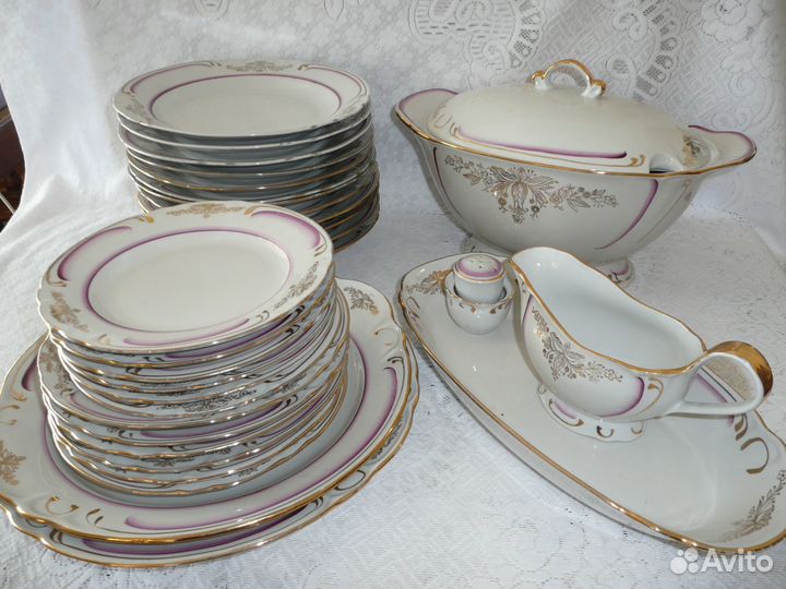 Столовый сервиз на 6 персон фарфор Барановка